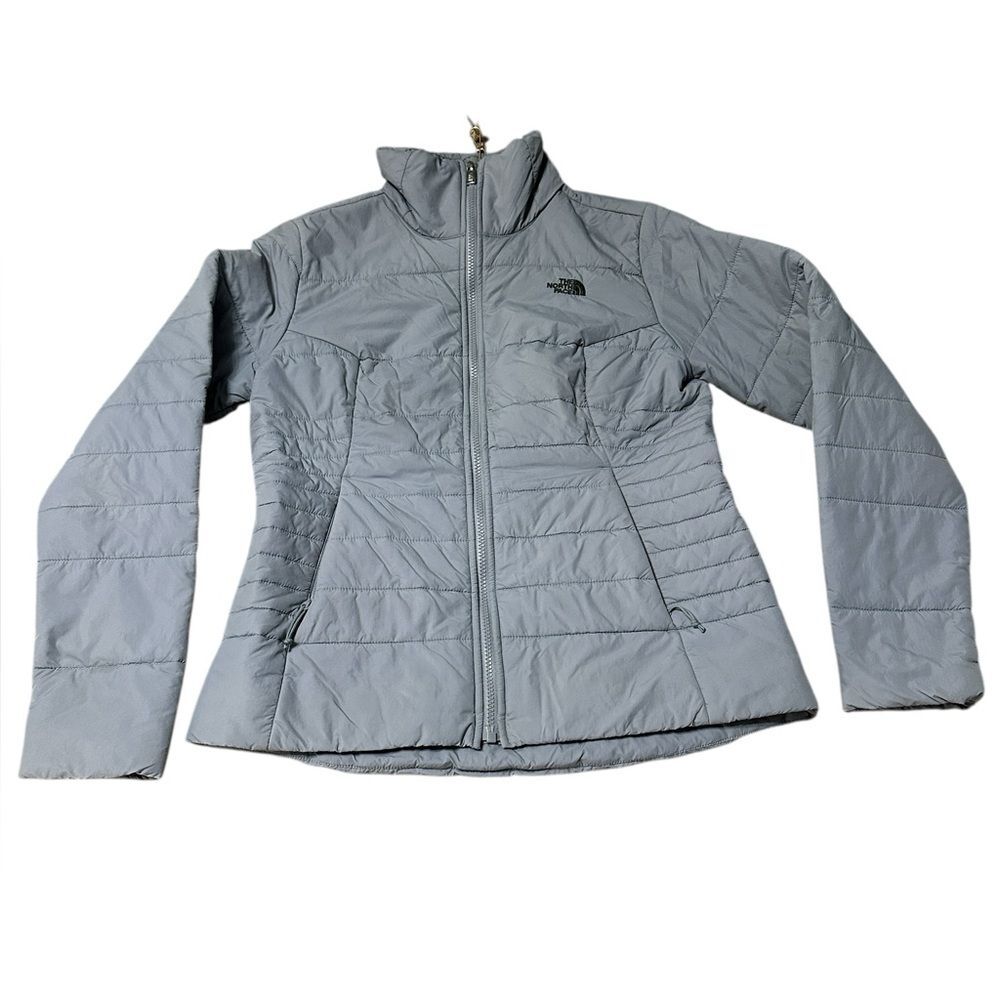 The North Face Women’s Insulated Jacket Gray Size M Full Zip Lightweight Winter